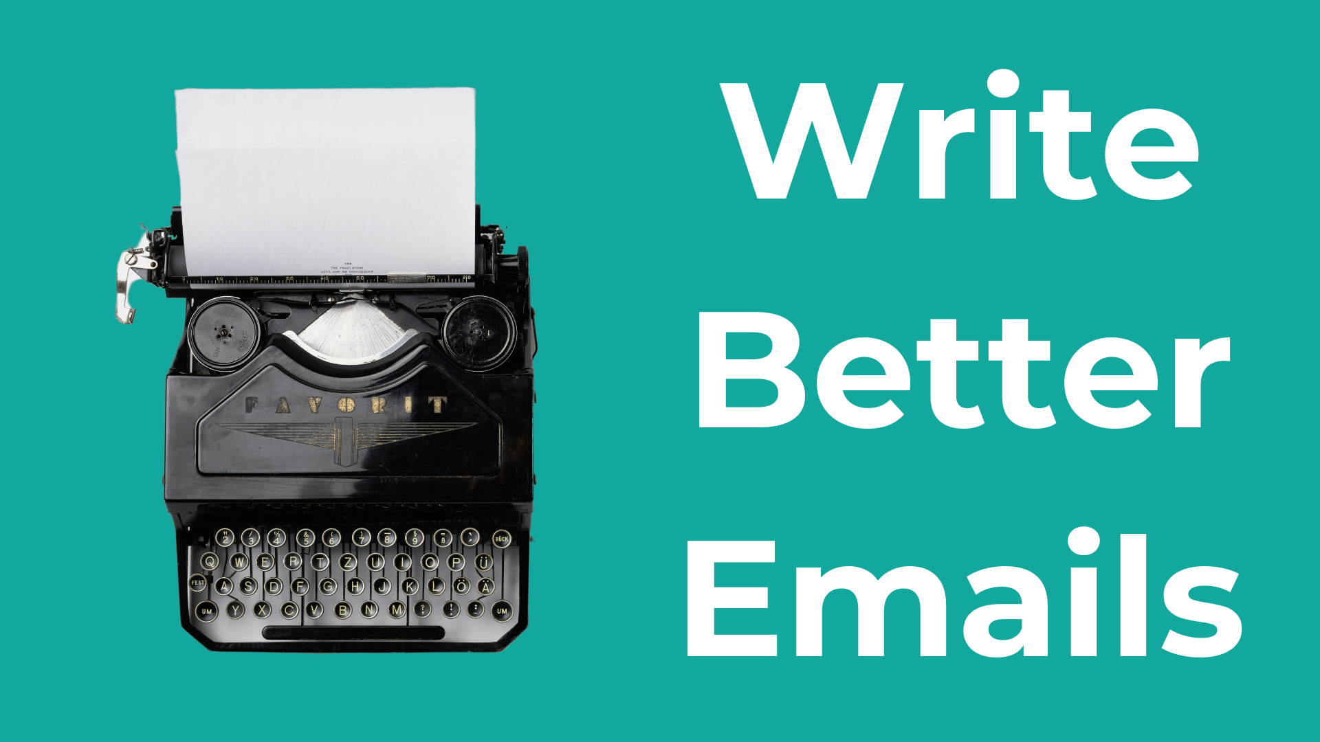 write better emails